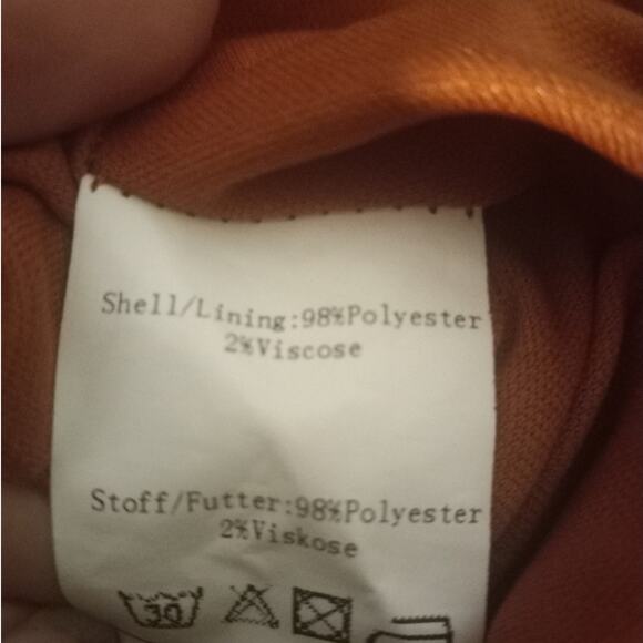 HANNA NIKOLE Terracotta Orange Maxi Dress 22W Plus Modest Boho Smocked Swiss Dot - Picture 7 of 10